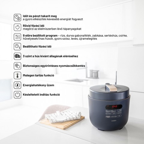 Lauben Electric Pressure Cooker 5000AT Elektromos kukta/Főzőedény